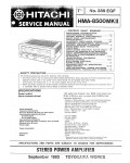 Сервисная инструкция Hitachi HMA-8500MKII