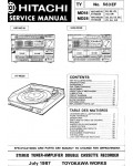 Сервисная инструкция HITACHI HRD-MD18, HRD-MD28, HT-MD28