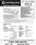 Сервисная инструкция Hitachi HTA-12