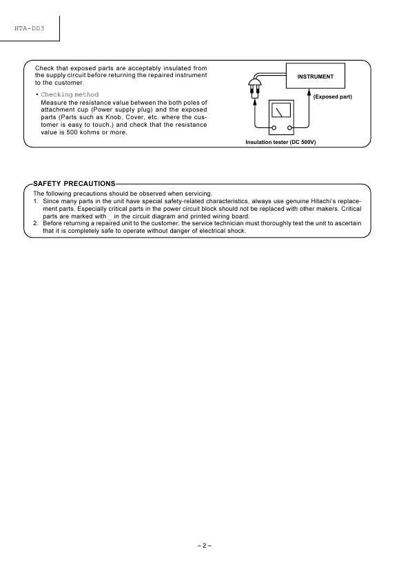 Сервисная инструкция Hitachi HTA-DD3