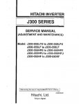 Сервисная инструкция Hitachi J300 INVERTER