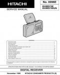 Сервисная инструкция Hitachi KHWS1W