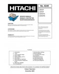 Сервисная инструкция Hitachi L26A01, L32A01