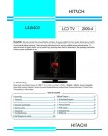 Сервисная инструкция Hitachi L42A403