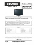 Сервисная инструкция Hitachi L42X02PXW