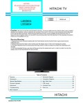 Сервисная инструкция Hitachi L46S604, L55S604