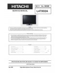 Сервисная инструкция Hitachi L47X02A