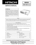 Сервисная инструкция Hitachi MP-J1EF