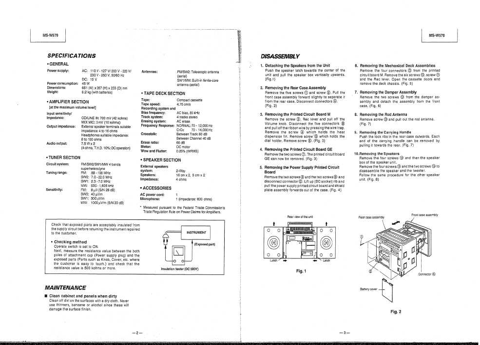 Сервисная инструкция Hitachi MS-W570