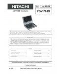 Сервисная инструкция Hitachi PDV-701S