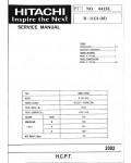 Сервисная инструкция Hitachi R-11G1(02)