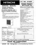 Сервисная инструкция Hitachi RAM-70QH1
