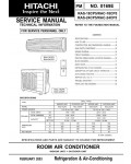Сервисная инструкция Hitachi RAS-18CP5, RAS-24CP5
