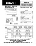 Сервисная инструкция Hitachi RAS-D10EX, RAS-D14EX