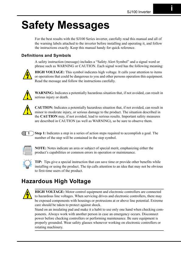 Сервисная инструкция Hitachi SJ100 INVERTER