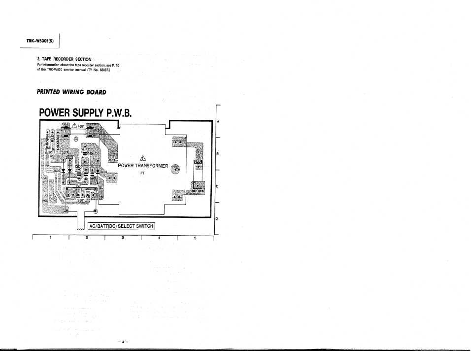 Сервисная инструкция HITACHI TRK-W530E