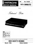 Сервисная инструкция HITACHI VT-130E