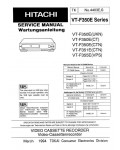 Сервисная инструкция Hitachi VT-F350E