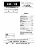Сервисная инструкция Hitachi VT-FX665A
