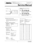 Сервисная инструкция Clarion JC-215H52