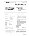 Сервисная инструкция Clarion PH-2416I