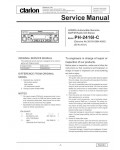 Сервисная инструкция Clarion PH-2416IC