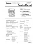 Сервисная инструкция Clarion PH-2644BEF