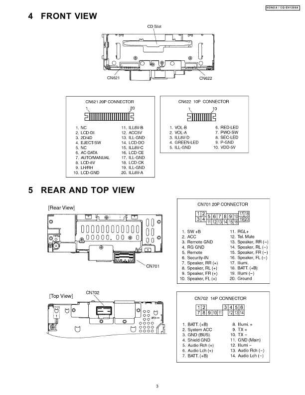 Сервисная инструкция PANASONIC CQ-EH1280A