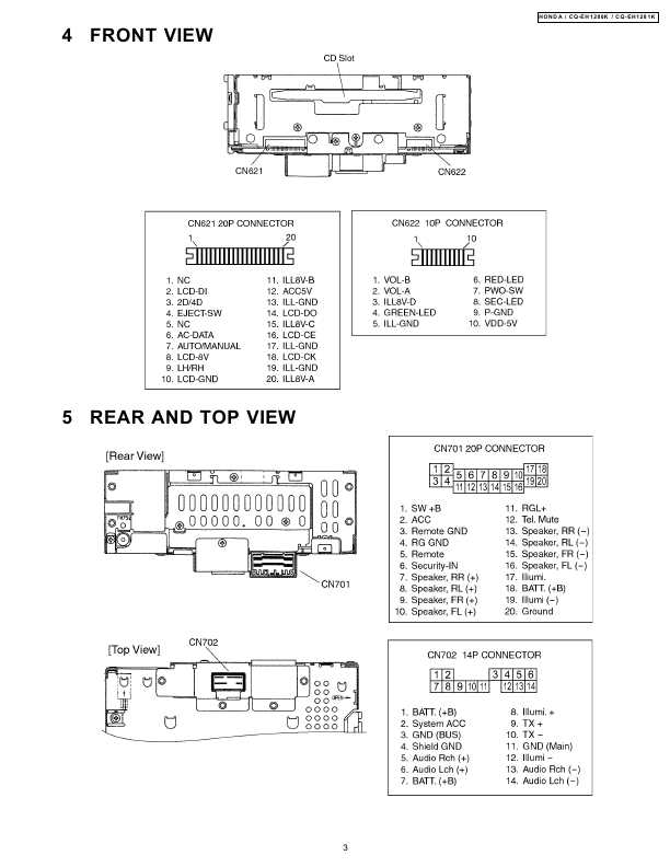 Сервисная инструкция PANASONIC CQ-EH1280K, CQ-EH1281K