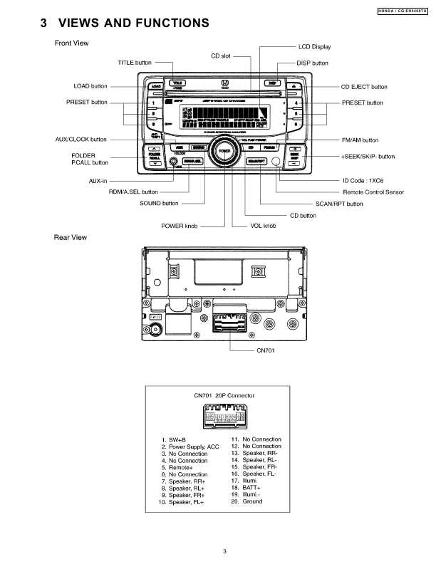 Сервисная инструкция PANASONIC CQ-EH5460TU