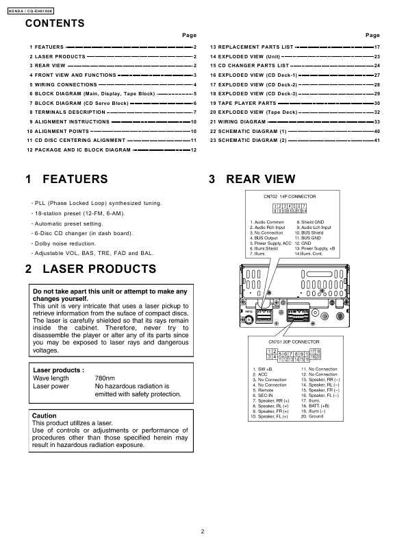 Сервисная инструкция PANASONIC CQ-EH8180K
