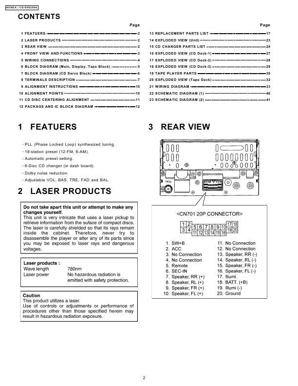 Сервисная инструкция PANASONIC CQ-EH8280A