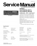 Сервисная инструкция Panasonic CQ-YH5070, CQ-YH5071, CQ-YH5072, CQ-YH5074