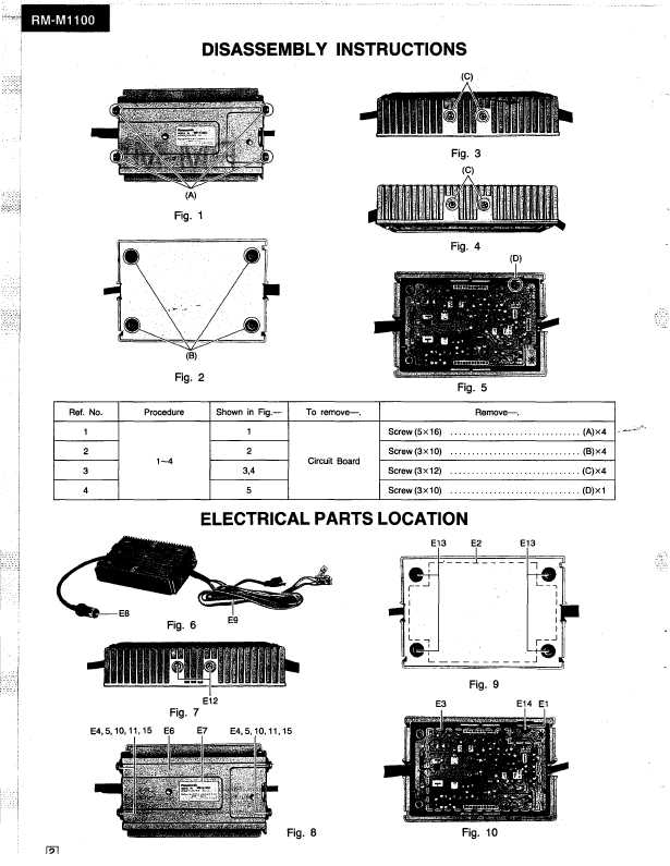 Сервисная инструкция PANASONIC RM-M1100