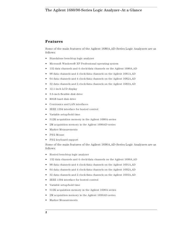 Сервисная инструкция HP (Agilent) 1680 1690 LOGIC ANALYZER