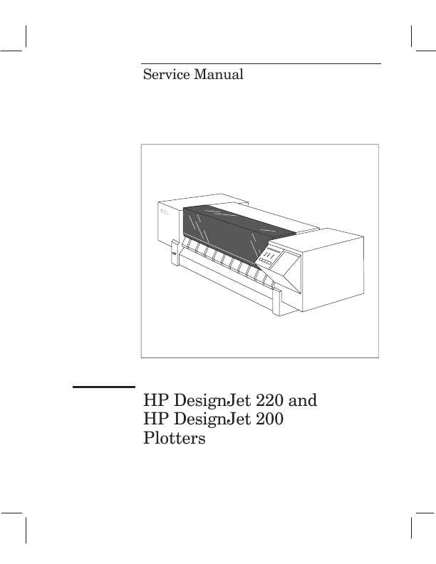 Сервисная инструкция HP DESIGNJET-200, DESIGNJET 220