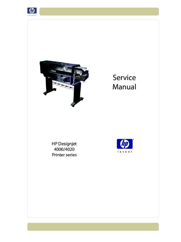 Сервисная инструкция HP Designjet-4000, 4020