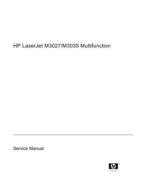 Сервисная инструкция HP LaserJet-M3027MFP, Laserjet-M3035MFP