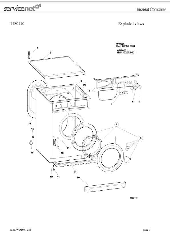 Сервисная инструкция Indesit WD-105T