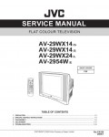 Сервисная инструкция JVC AV-29WX14, AV-29WX24, AV-2954W