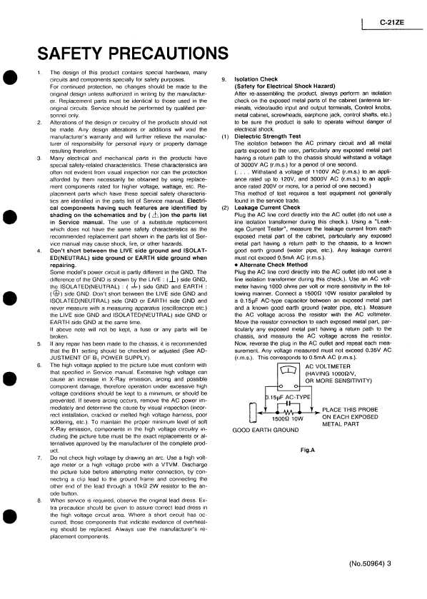 Сервисная инструкция JVC C-21ZE