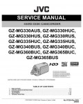 Сервисная инструкция JVC GZ-MG330, GZ-MG335, GZ-MG340, GZ-MG360, GZ-MG365 NTSC