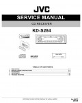 Сервисная инструкция JVC KD-S284