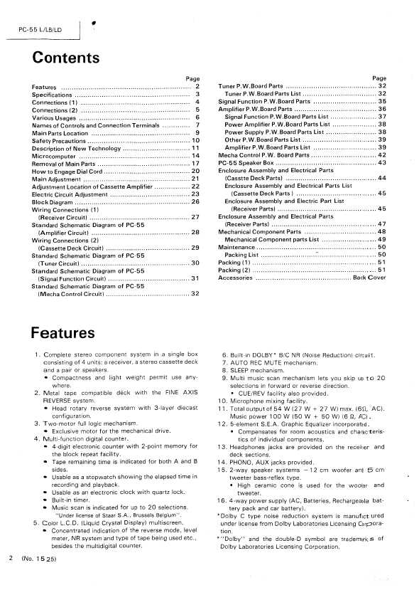 Сервисная инструкция JVC PC-55L, LB, LD