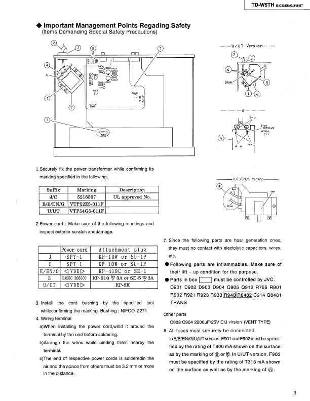 Сервисная инструкция JVC TD-W5TH