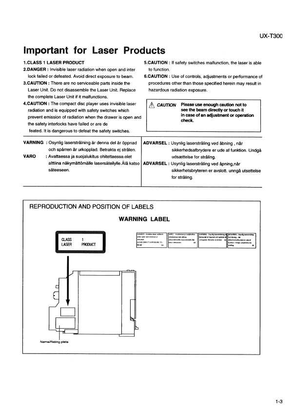 Сервисная инструкция JVC UX-T300