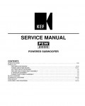 Сервисная инструкция Kef PSW-2000