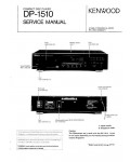 Сервисная инструкция Kenwood DP-1510