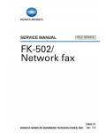 Сервисная инструкция Konica-Minolta FK-502 NETWORK FAX FS