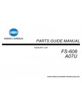 Сервисная инструкция Konica-Minolta FS-608 PARTS
